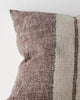 Close-up of the woven stripe texture on the Weave Home Ottavio cushion in Mulberry.