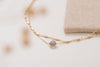 A close up view of the Vietnam bracelet by French designers Zoaje, showing off the intricacies of the crystal featured in the gorgeous chain. 