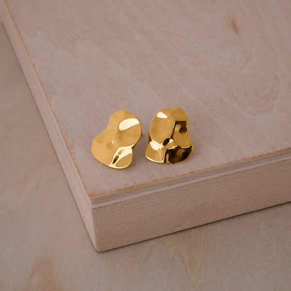 Republic Road Mirer Marvel Studs Gold on wood 