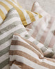 Elegant striped cushions in on-trend colours, by Weave Home NZ