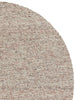 View from above of the round Tribe Home nz Pearle wool rug 