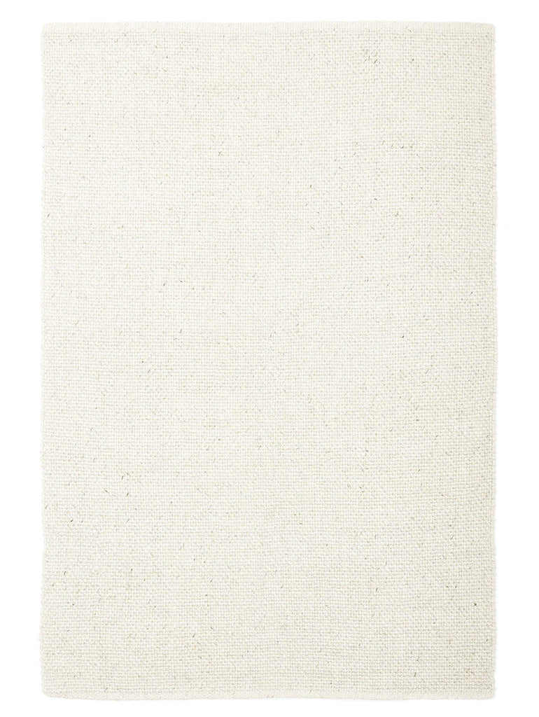 Full view from above of the Tribe Home NZ Skagen rug in colour ivory