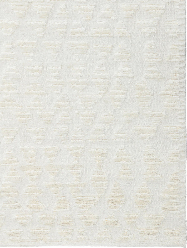 Close up textural details of the Tribe Home nz Husky wool rug