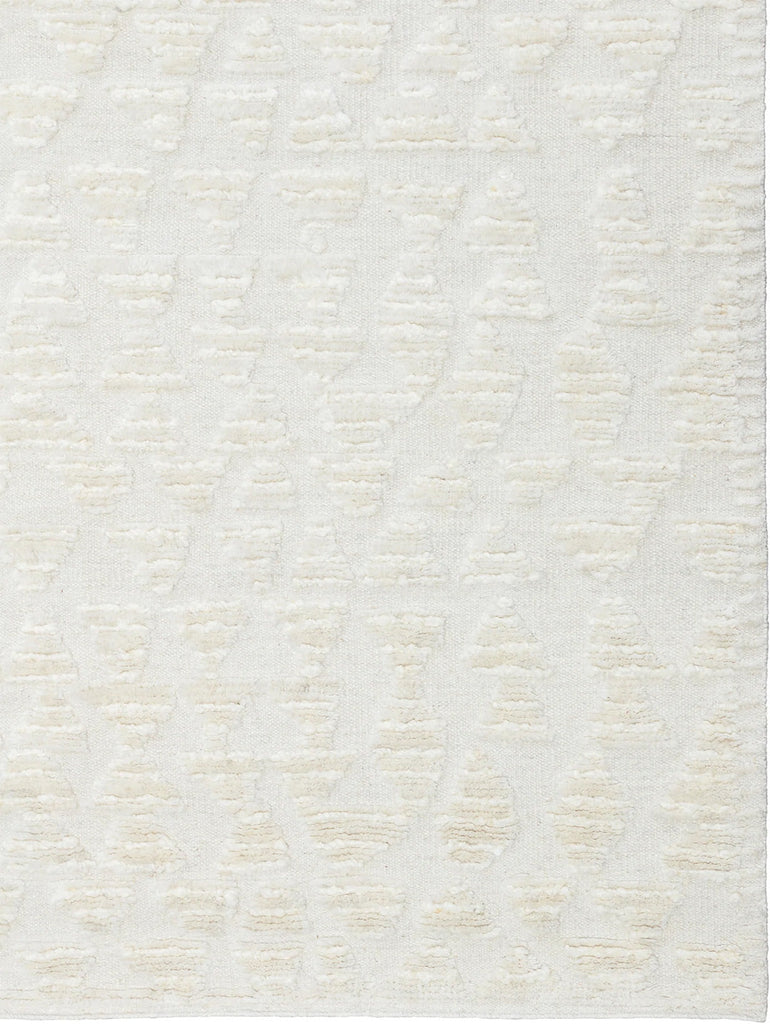 Close up textural details of the Tribe Home nz Husky wool rug