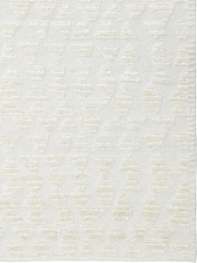 Close up textural details of the Tribe Home nz Husky wool rug