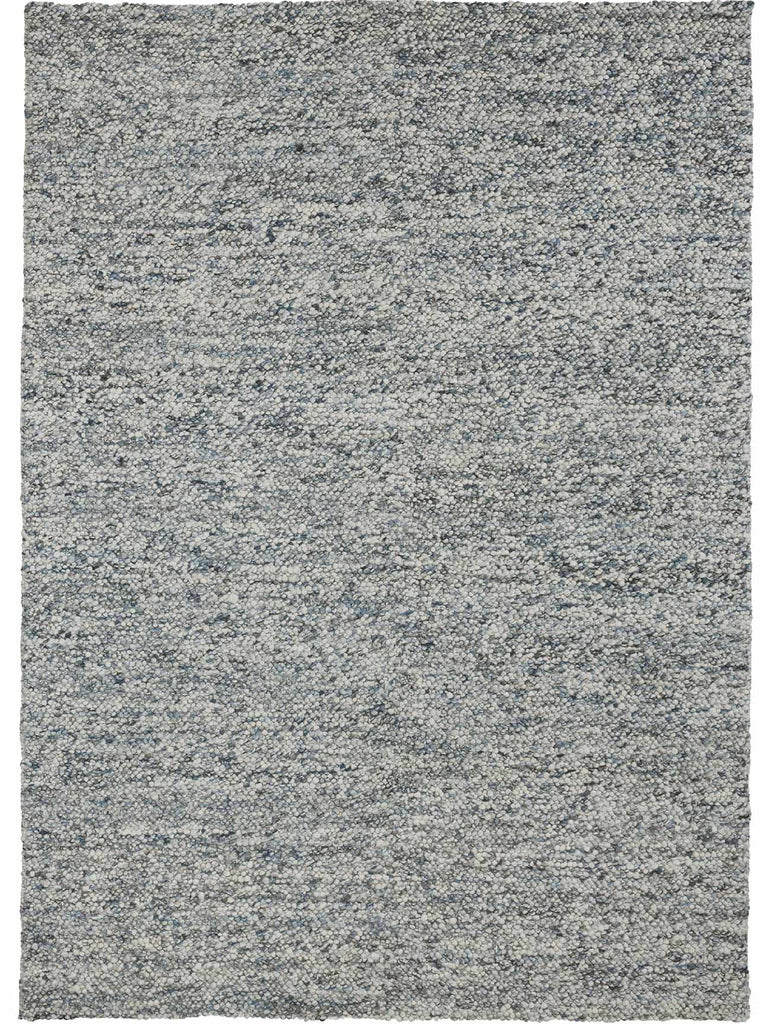 Full view from above of the Tribe Home Pearle wool rug in colour Blue Willow