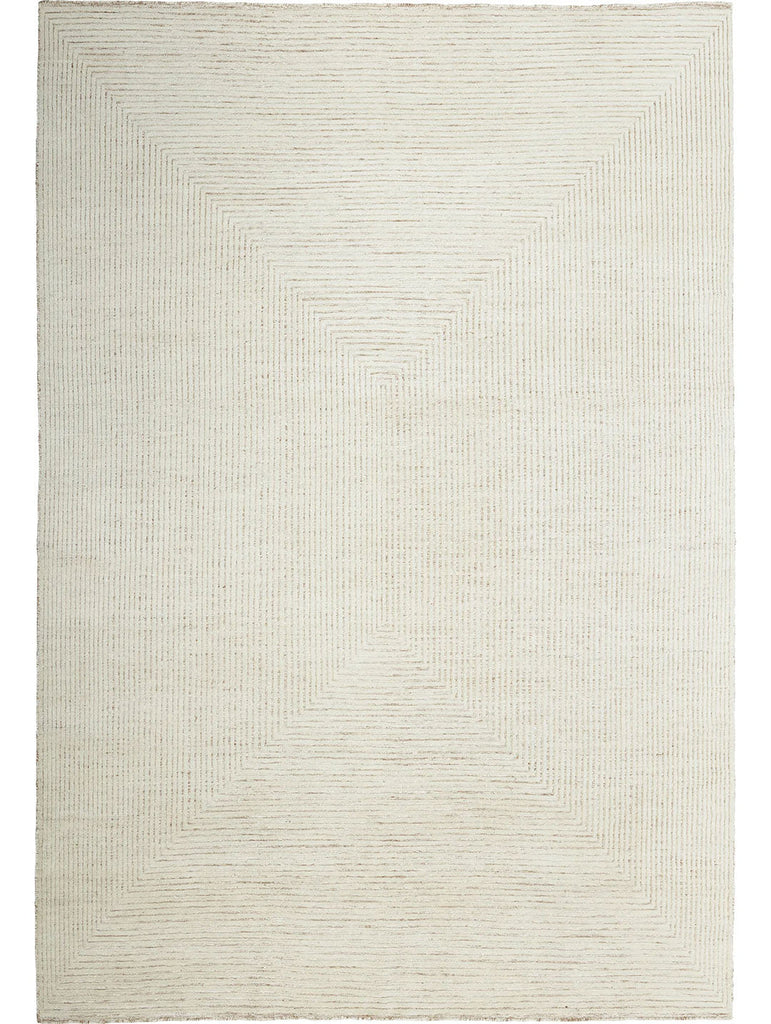 Tribe Home nz Cream Wool Rug from above