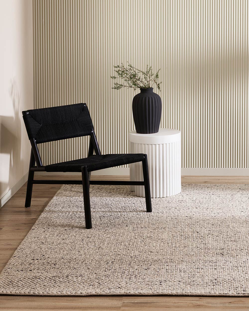 Baya Roxburgh Handwoven Loop Pile Rug - Flint Grey– Ink & Brayer New ...